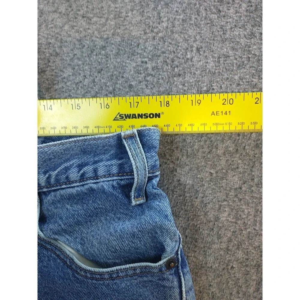 Levi Strauss Signature Mens Regular Fit Light Wash Blue Denim Jeans W36 L29